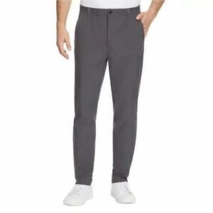 Men's Marc NY Commuter Pants, 36x30, Elastic Waist, Stretch, Slim, NWT, Gray